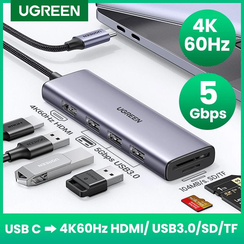 UGREEN USB C  4K60Hz HDMI 2.0 SD/TF ī  USB  USB 3.0  MacBook Pro Air M2 M1 PC ׼